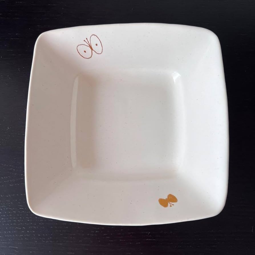 貴重◾️安藤雅信 皆川明 コラボちょうちょ スクエアプレート